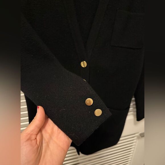 Carroll Reed Vintage 100% Merino Wool Cardigan with Gold Buttons, Size M - Picture 6 of 8